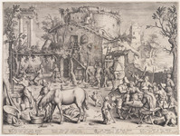 KG 02621
<br/>
Christus te Emmaüs
<br/>
<em>Matham, Jacob (1571-1631)</em>